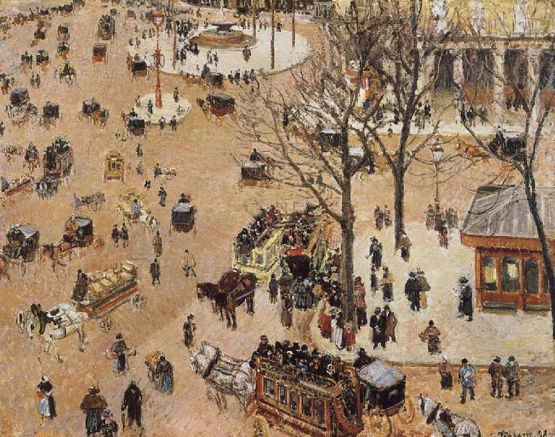 Camille Pissarro French Grand Theater Square